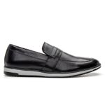 Loafer Masculino em Couro Esporte Fino Preto
