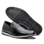 Loafer Masculino em Couro Esporte Fino Preto