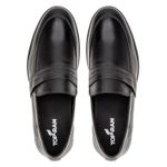 Loafer Masculino em Couro Esporte Fino Preto