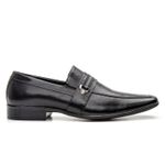 Mocassim Masculino em Couro Loafer Social Preto
