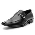 Mocassim Masculino em Couro Loafer Social Preto