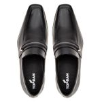 Mocassim Masculino em Couro Loafer Social Preto