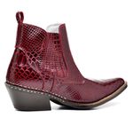 Bota Country Masculina Bico Fino Top Franca Shoes Vermelho