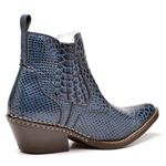 Bota Country Masculina Bico Fino Top Franca Shoes Azul