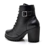 Bota Coturno Feminino Top Franca Shoes Motociclista Confort Preto