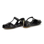 Sandalia Sapatilha Feminino Top Franca Shoes Moleca Verniz Preto