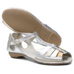 Sandalia Sapatilha Feminino Top Franca Shoes Moleca Prata