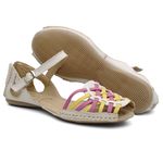 Sandalia Sapatilha Feminino Top Franca Shoes Moleca Areia Amarelo Pink