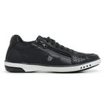 Tênis Sapatenis Masculino Casual Ziper Lateral Preto