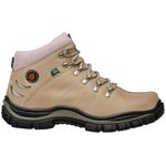 Bota Coturno Adventure Azimute Brasil Creme/Rosa