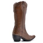 BOTA FEMININA COUNTRY BICO FINO TOP FRANCA SHOES CARAMELO