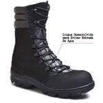 Bota Coturno Militar Tático Unisex Couro Macio