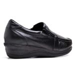 Sapato Feminino Mocassim Comfort Anatomico Enfermagem Dentista Preto