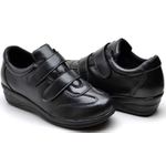 Sapatenis Feminino Conforto Anatomico Ajuste dos Pés Preto