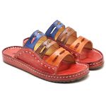 Sandália Chinelo Birken Conforto Anatomico Ortopédica Vermelho