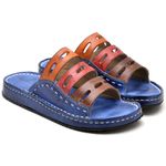 Sandália Chinelo Birken Conforto Anatomico Ortopédica Azul