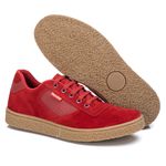 Tênis Sapatênis Casual Top Franca Shoes Vermelho