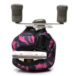 Sapatilha Náutica Antiderrapante Pesca Bike Mergulho + Capa Molinete Carretilha Preto/Rosa