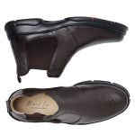 Bota Botina Coturno Chelsea Masculino Ortopédico de Conforto Anatômico Linha Medica Cafe