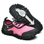 Tênis Feminino Adventure Trekking Trilha Academia Corrida Ciclismo Esport Fit Rosa Chiclete