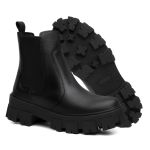 Bota Botinha Feminina Chelsea Coturno Cano Curto Sola Alta Moda Inverno Lançamento Leve e Confortavel
