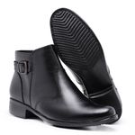 Bota Coturno Country Confort Feminina Cano Curto Bico Redondo