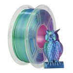 Filamento PLA+ Silk Três Cores Sunlu 1.75mm 1kg - Azul Verde Roxo