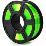 Filamento Flexivel - 1.75mm - 500grs - Transparente Verde