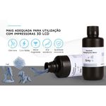  Resina UV Elegoo - Impressora 3D SLA/DLP - Cinza Standard 1kg