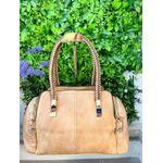Bolsa Aline creme c/ marrom