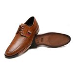 Sapato Social Caramelo Masculino Linha Comfort Solado Couro 