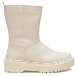 Bota Coturno Feminino Off White