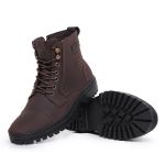 Bota Casual Masculina Couro Legítimo Marrom