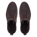 Bota Casual Masculina Couro Legítimo Marrom
