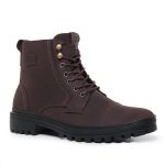 Bota Casual Masculina Couro Legítimo Marrom
