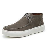 Bota Casual Masculina Nobuck Cinza