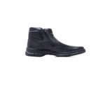 Bota Ortopédica Masculina em Couro Legítimo com Zíper cor Preta