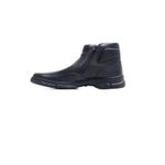 Bota Ortopédica Masculina em Couro Legítimo com Zíper cor Preta