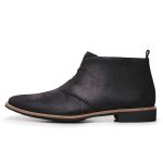 Bota Masculina Derby Couro Camurça Resinada
