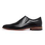 Sapato Social Loafer Estilo Italiano Masculino Liso Couro Pinhão Confortável