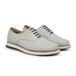 Sapato Casual Oxford Masculino em Couro Gelo