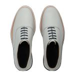 Sapato Casual Oxford Masculino em Couro Gelo