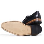 Sapato Social Monk Strap em Couro Legítimo Preto