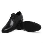 Sapato Social Masculino Couro Preto Sola de Borracha