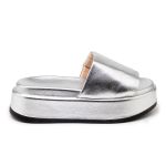 Tamanco Feminino Papete Cor Prata