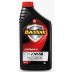 Óleo de Motor Havoline Superior 20W 50 API SL Mineral 1Lt. 