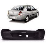 Parachoque Traseiro Clio Sedan 2006 á 2016 Preto Liso