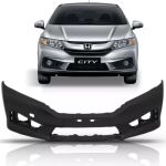 Parachoque Dianteiro Honda City 2015 á 2017 Preto Liso 