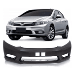 Parachoque Dianteiro Honda Civic 2012 a 2016 Preto Liso 