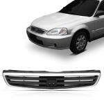 Grade Honda Civic 1999 e 2000 Preto C/ Moldura Cromado 
